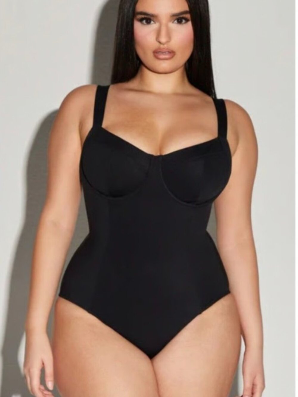 TA3 Lushy Sculpting Swimsuit One Piece Black Shapewear Corset Large L